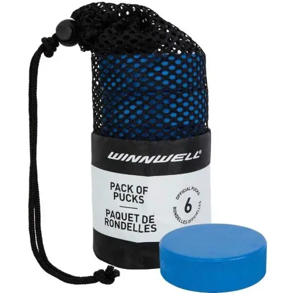 WINNWELL HOKEJOVÝ PUK WINNWELL MODRÝ JR ODLEHČENÝ (6KS) Hokejový puk, , velikost