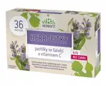 Herbofitky se šalvějí a vit.C bez cukru 36ks