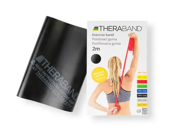 Thera-Band Inside posilňovacia guma 2 m, čierna, špeciálne silná