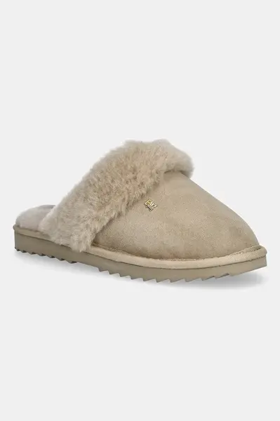Tommy Hilfiger  Kožené papuče  TH SHEARLING HOUSE SHOE