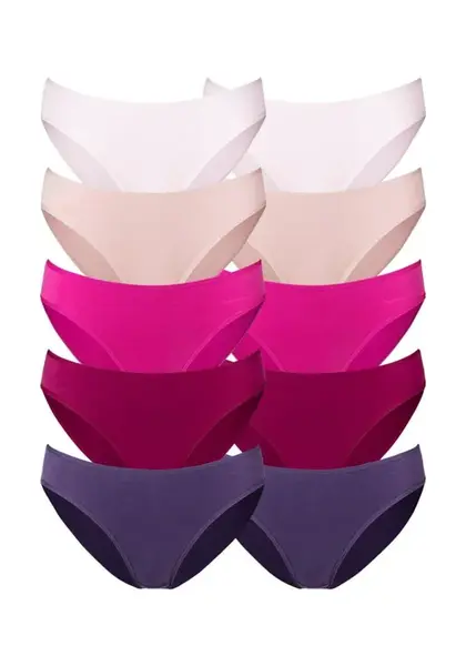 PETITE FLEUR Nohavičky  tmavofialová / staroružová / tmavoružová