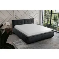 Livetastic ČALOUNĚNÁ POSTEL, 180/200 cm, antracitová