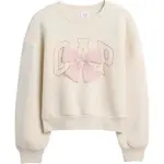 GAP V-LOGO WEDGE CREW Dievčenská mikina, béžová, veľkosť