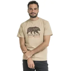 Bushman Pánske tričko Brian, pieskovohnedé M