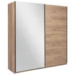 MID.YOU ŠATNÍ SKŘÍŇ S POSUVNÝMI DVEŘM, barvy dubu, 200/210/62 cm