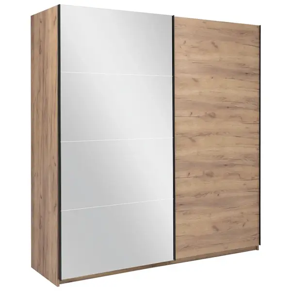 MID.YOU ŠATNÍ SKŘÍŇ S POSUVNÝMI DVEŘM, barvy dubu, 200/210/62 cm