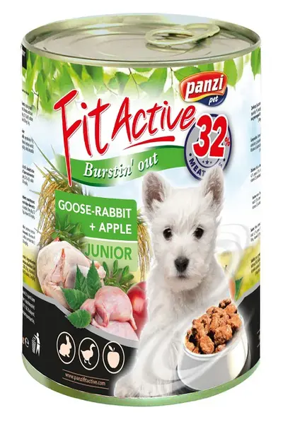 Panzi FitActive Junior Goose & Rabbit konzerva pre psov 24 x 415 g (308920)