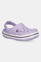 Dětské pantofle Crocs CROCS CROCBAND SPECKLED BAND CLOG fialová barva, 211645