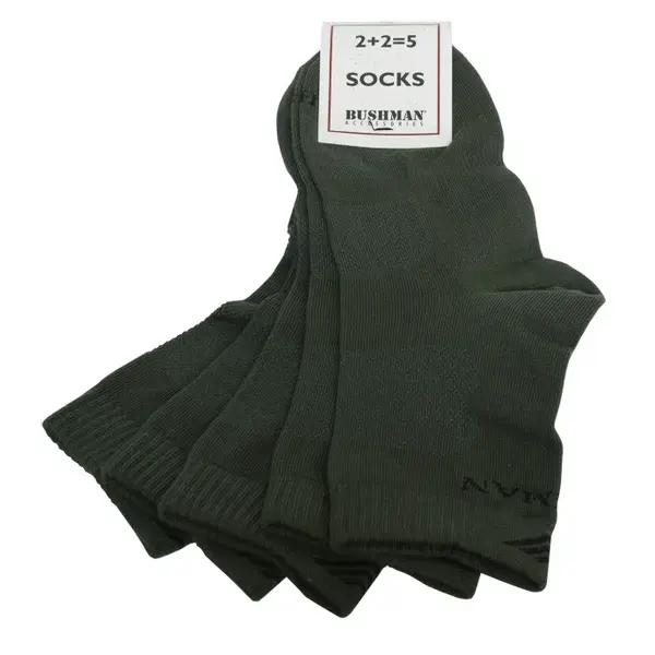 Bushman Pánské i dámské ponožky Prost Set 2,5, khaki 36-38