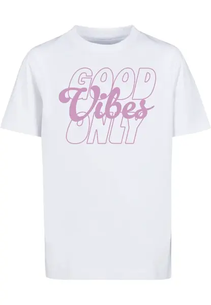Dětské tričko s nápisem "Good Vibes Only" bílé