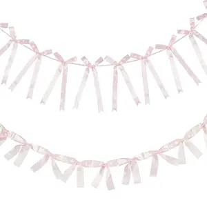2 Styles Cloth Bowknot Banners