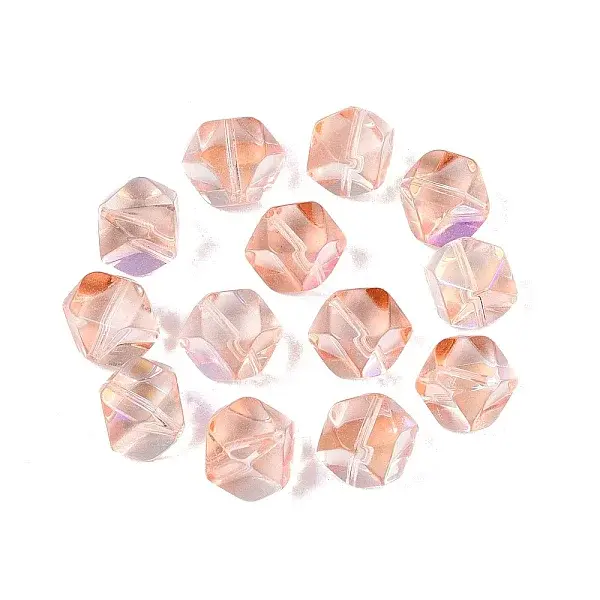 Electroplate Transparent Glass Beads