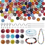 DIY Round Polymer Clay Rhinestone Beads Bracelet Making Kits