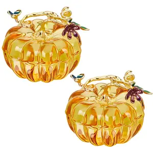 Handmade Lampwork Pumpkin Display Decorations