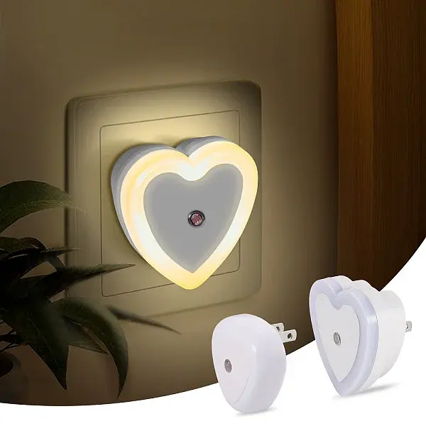 4Pcs 2 Styles ABS Plastic Sensor LED Night Light