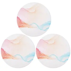 3Pcs Porcelain Cup Mats