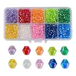 Bicone AB Color Plated Eco-Friendly Transparent Acrylic Beads