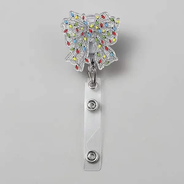Bowknot Acrylic Badge Reel