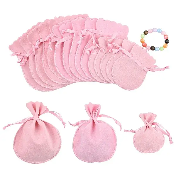 15Pcs 3 Styles Double Sided Velvet Bags