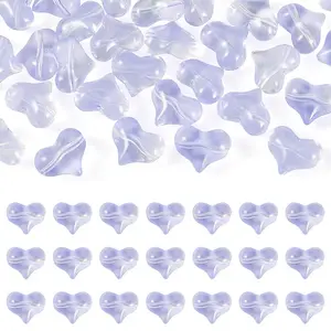 30Pcs Transparent Glass Beads