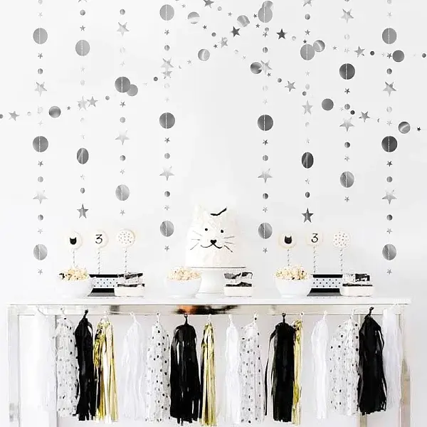 Round & Star Paper Hanging Streamers