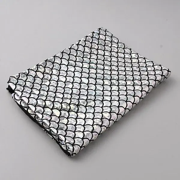 Sparkly Hologram Spandex Mermaid Printed Fish Scale Fabric