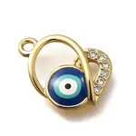 Brass Micro Pave Cubic Zirconia Pendants