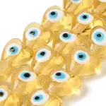Heart Evil Eye Lampwork Bead Strands
