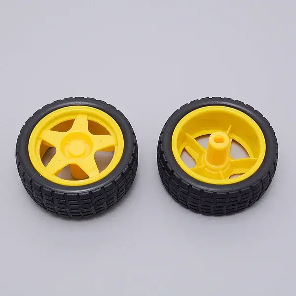 PVC Wheel Robot Toy Accessories