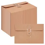 80Pcs Retro Buckle Blank Kraft Paper Envelopes