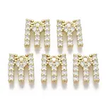 Brass Micro Pave Cubic Zirconia Charms