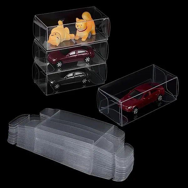 Foldable Transparent PVC Boxes Candy Treat Gift Boxes