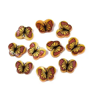 Printed Natural Freshwater Shell Beads