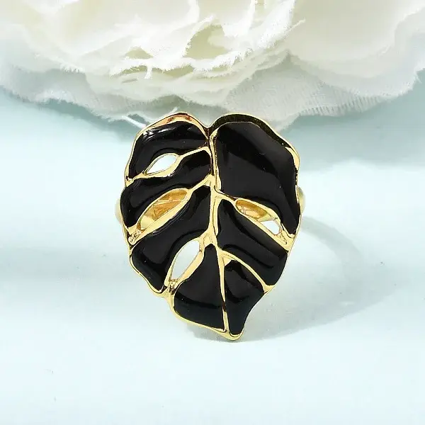 304 Stainless Steel Enamel Cuff Open Rings