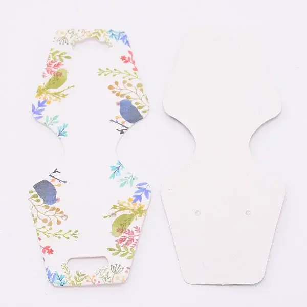 White Cardboard Necklace Display Cards