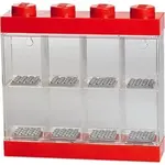 LEGO sběratelská skříňka na 8 minifigurek - červená