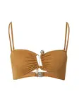 EDITED Bikinový top 'Alaia'  hnedá / brokátová