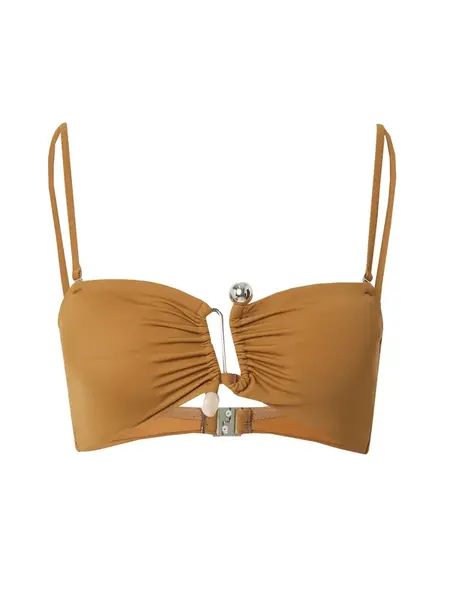 EDITED Bikinový top 'Alaia'  hnedá / brokátová