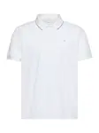Calvin Klein Tričko 'Tipped Collar'  sivá / biela