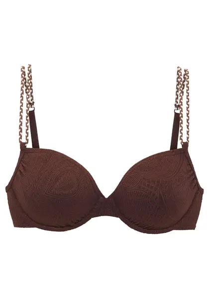 s.Oliver Bikinový top  čokoládová