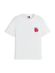 Tommy Jeans Tričko  kráľovská modrá / červená / biela