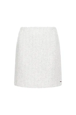 Tommy Hilfiger Skirt - WOOL BLEND HERRINGB SHORT SKIRT grey