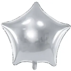 Balónek fóliový hvězda stříbrná 48 cm