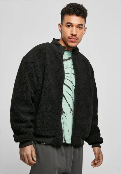 Boxy Sherpa Jacket černá