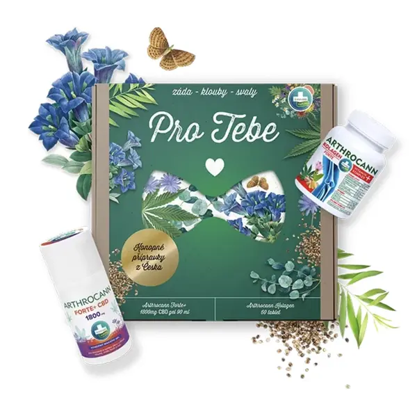 Dárková sada přírodní kosmetiky z konopí PRO SPORTOVCE