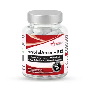Nutricius FerroFolAscor + B12 90 kapslí