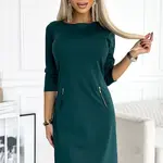 Šaty se zlatými zipy Numoco