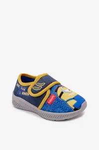 Detské šľapky Minions modro-žlté