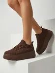 Tenisky Resti Brown na vysokej platforme