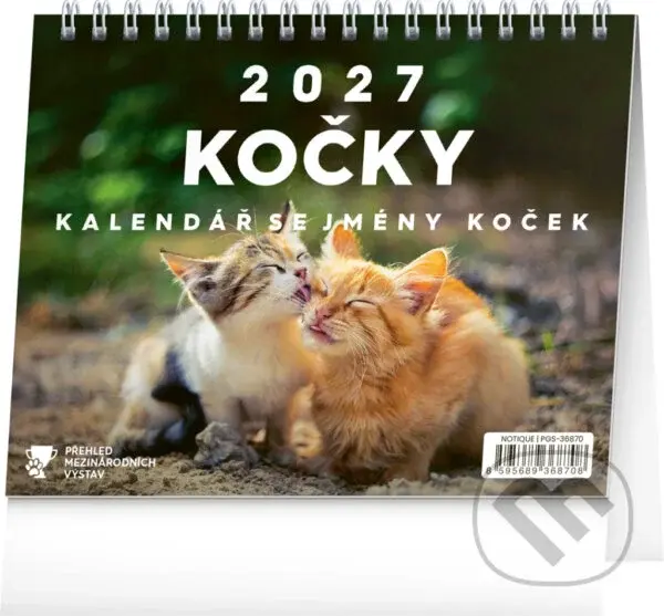 NOTIQUE Stolní kalendář Kočky 2027